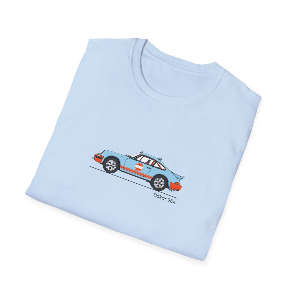 Vintage Rally Car Tee — Retro Racing Sports Car Graphic T-Shirt
