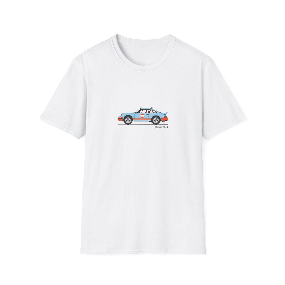 Vintage Racecar T-Shirt | Gulf Stripe Classic Car Tee