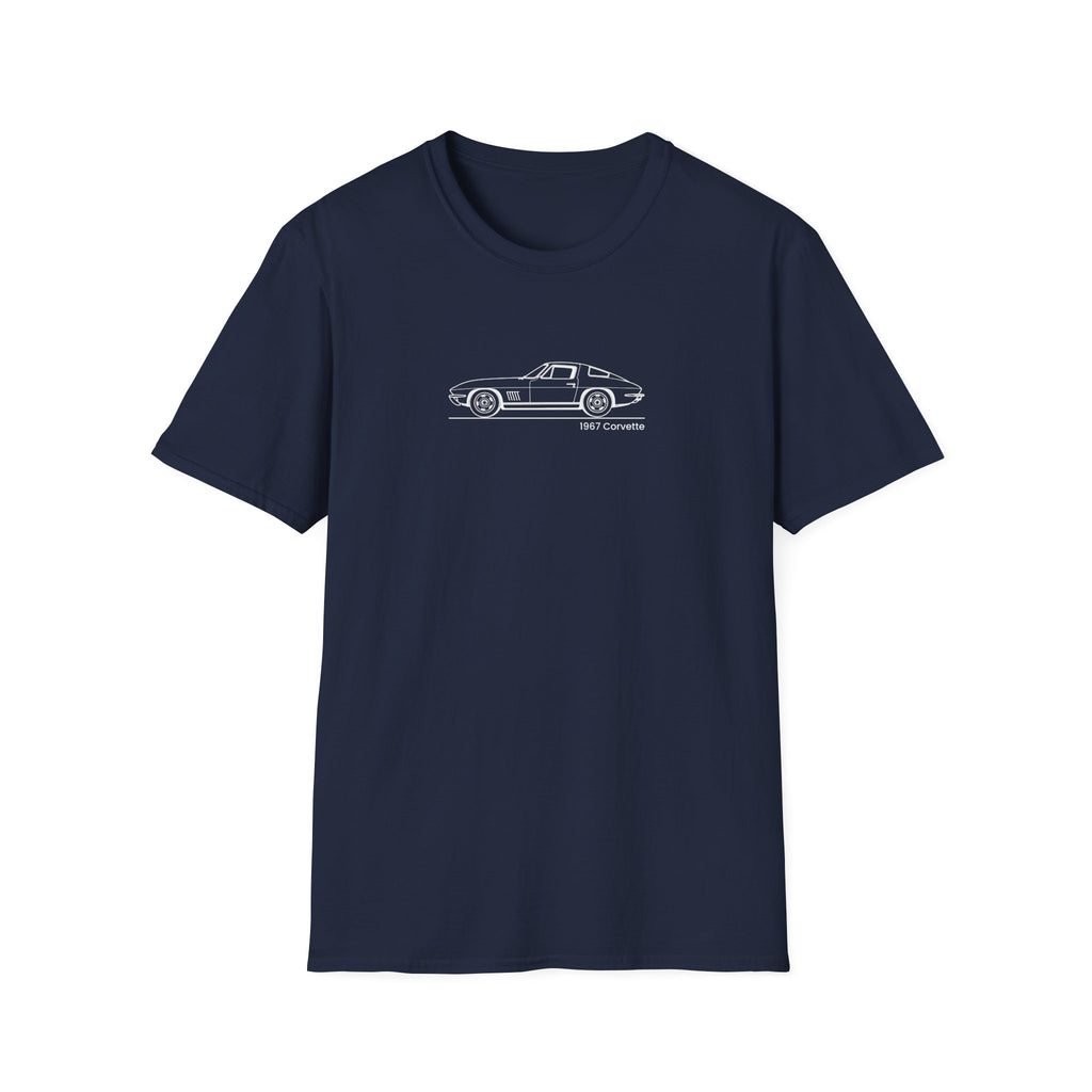 Copy of Classic Corvette Outline T-Shirt — Minimal Sports Car Tee