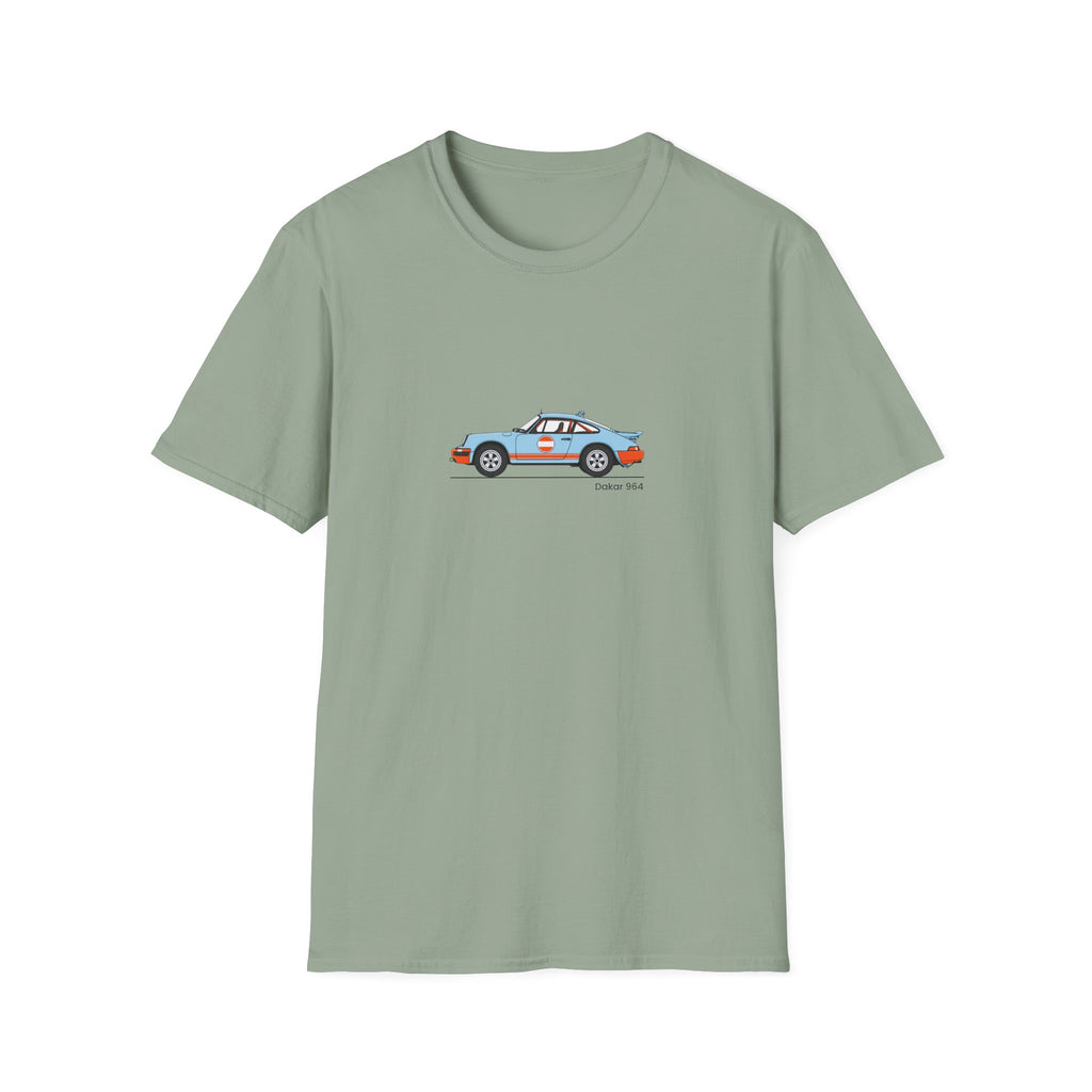 Vintage Racecar T-Shirt | Gulf Stripe Classic Car Tee
