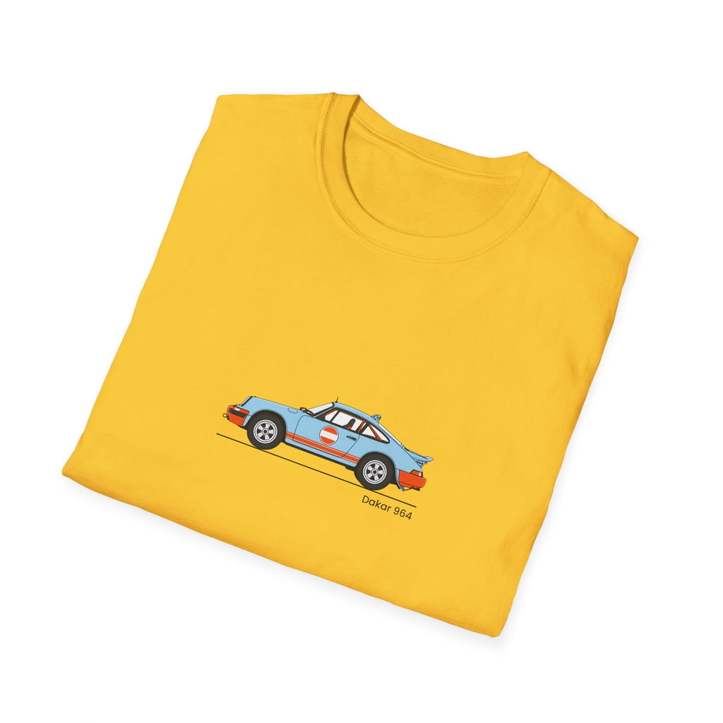 Vintage Racecar T-Shirt | Gulf Stripe Classic Car Tee
