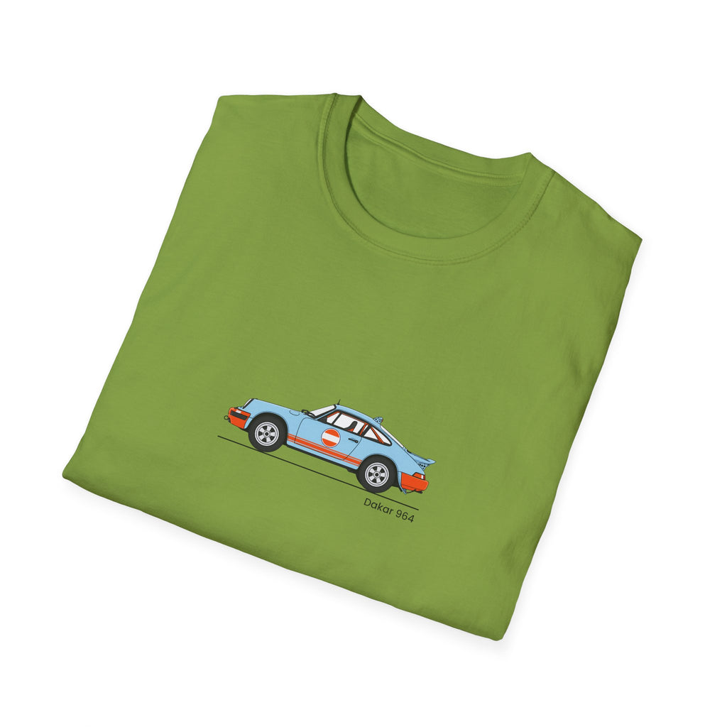 Vintage Racecar T-Shirt | Gulf Stripe Classic Car Tee