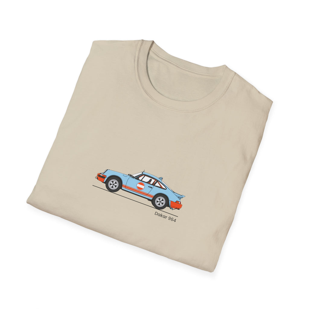 Vintage Racecar T-Shirt | Gulf Stripe Classic Car Tee