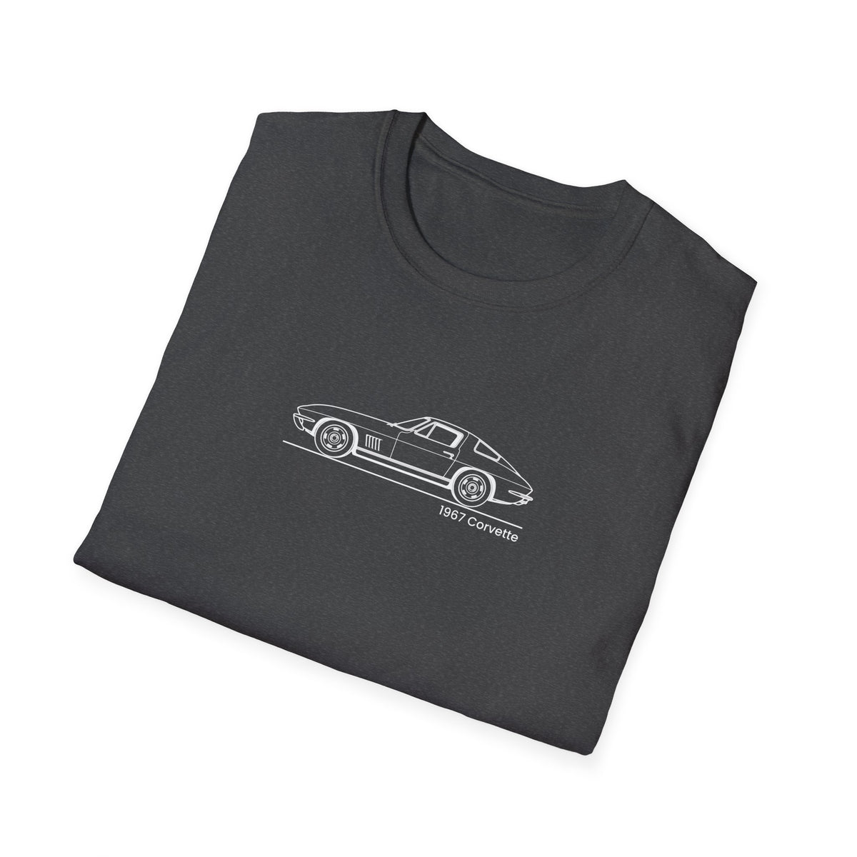 Copy of Classic Corvette Outline T-Shirt — Minimal Sports Car Tee
