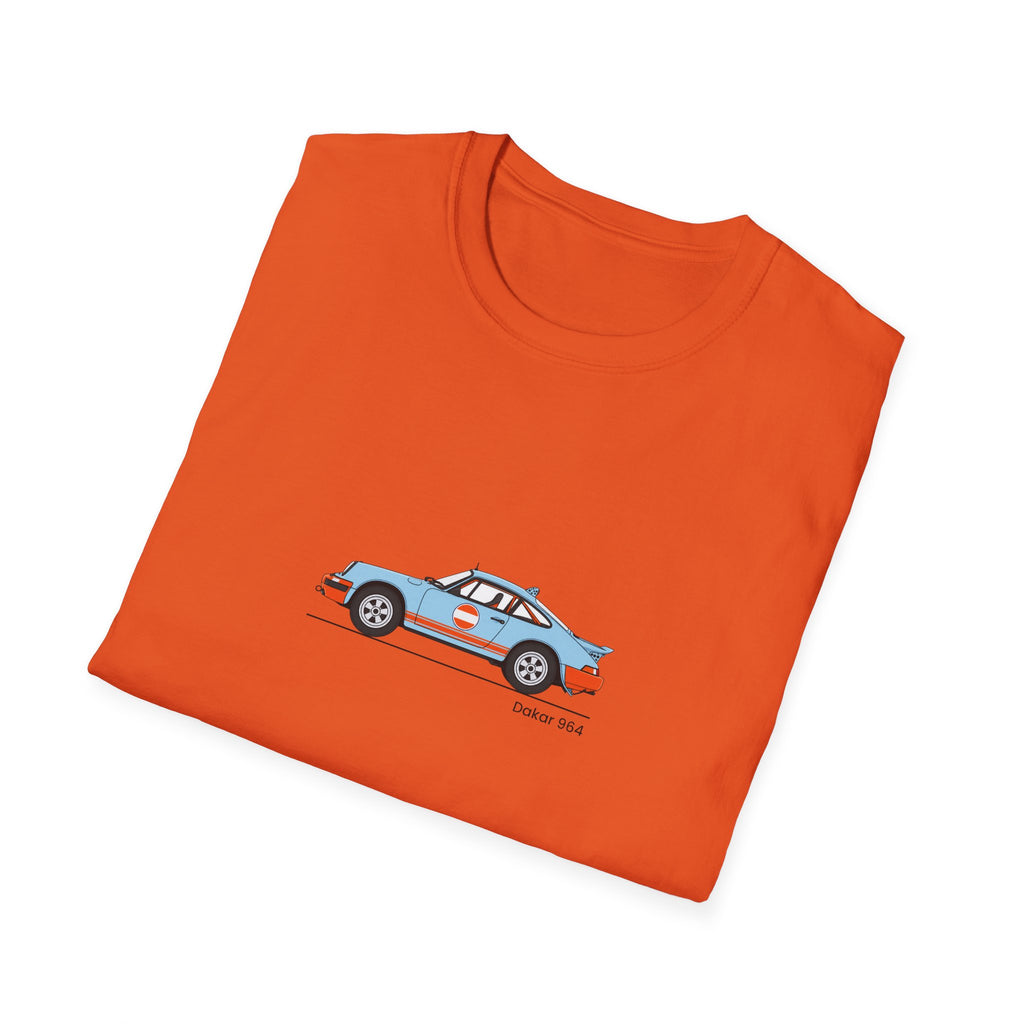 Vintage Racecar T-Shirt | Gulf Stripe Classic Car Tee